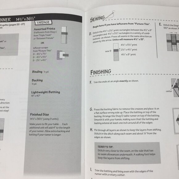 Happy Hour Quilt Pattern Book Atkinson Designs Quilting Runner Ideas Relax Enjoy - Picture 10 of 11